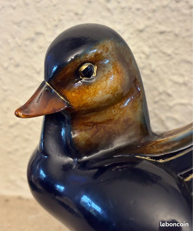 Très bel oiseau pattes en laiton? Poids 575gr (image 10)