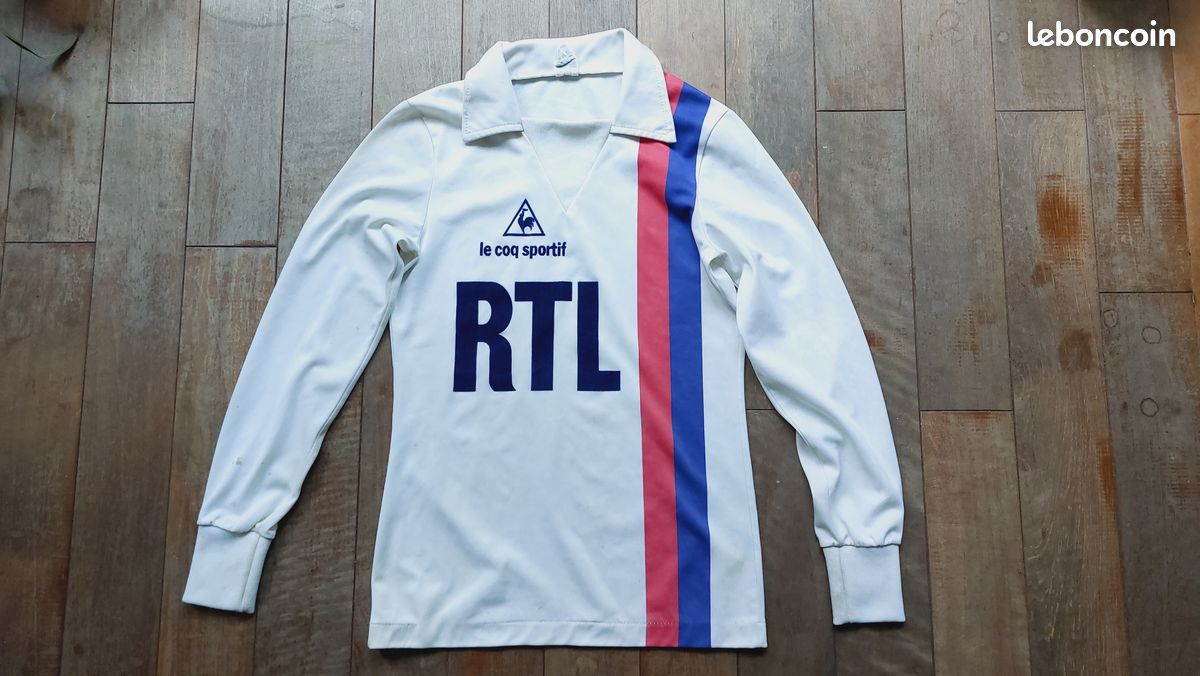 Maillot PSG 1982 Hechter Le Coq Sportif vintage Sport Plein air