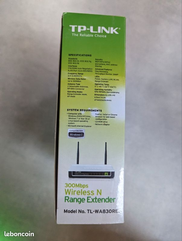 Tp-Link wireless N Range extender (300mbps) (image 3)