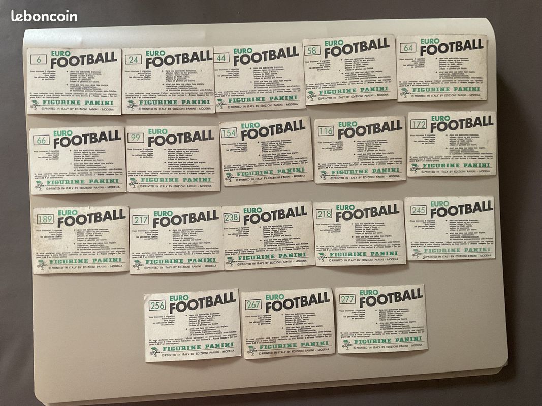 Cartes PANINI vintages. Euro football. Équipes (image 2)