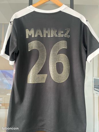 Maillot De L'Algérie – Marque Adidas – Modèle Mahrez – Taille L – Noir – Neuf Avec étiquette