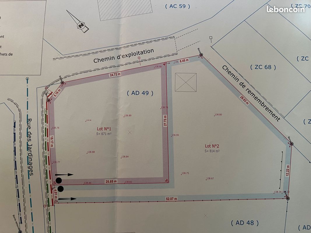 Terrain à bâtir · à Hérissart · 39 000 €
