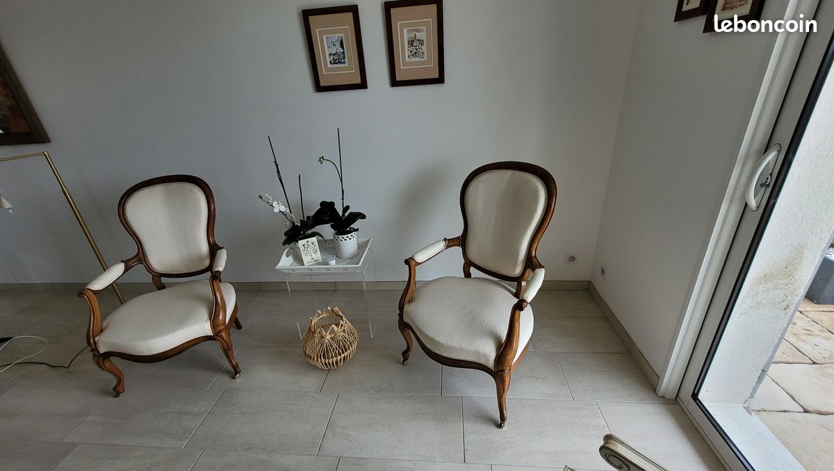 Fauteuils style louis philippe (image 1)