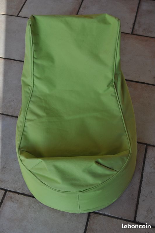Pouf poire vert, 100 % polyester (image 2)