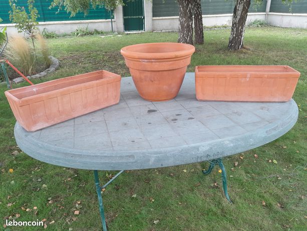 Pot De Fleurs En Terre Cuite Pour Intérieur Et Jardin 27 Cm[J2124