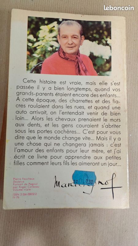 Livre ancien Pagnol “Le Château de ma mère” Presses Pocket années 70 (image 2)
