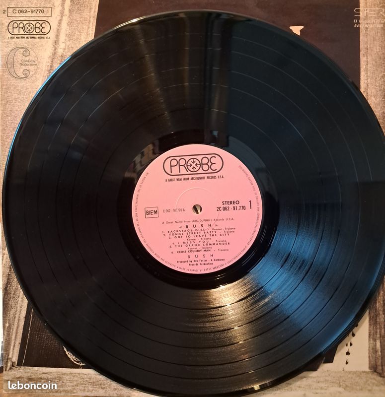 Bush - Bush LP (1970) Dunhill - DS-50086. VG+/VG