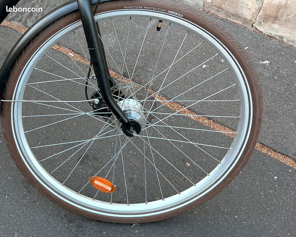 Vélo de ville Décathlon Elops Classic 900 aluminium - cadre haut L/XL - 6 mois, état neuf (image 5)