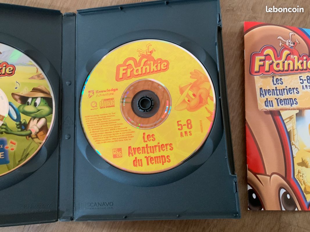 Jeu PC Frankie Les Aventuriers Du Temps – Pour Enfants 5-8 Ans, Langue Française, Bon état