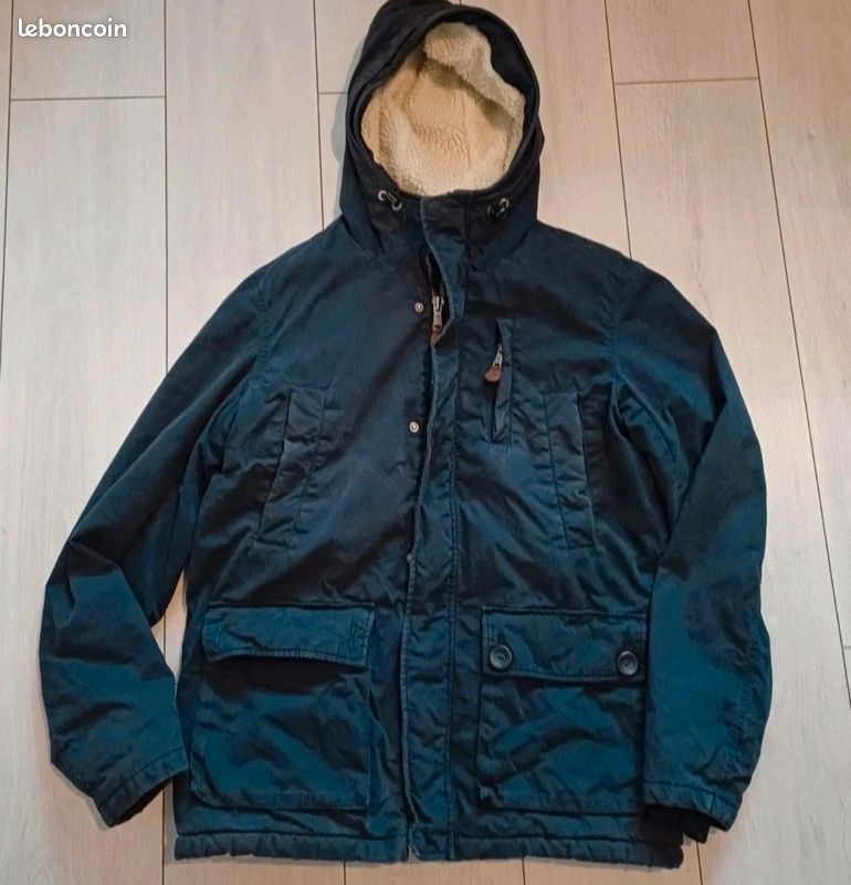 Parka chaude Celio taille M bleu marine (image 1)
