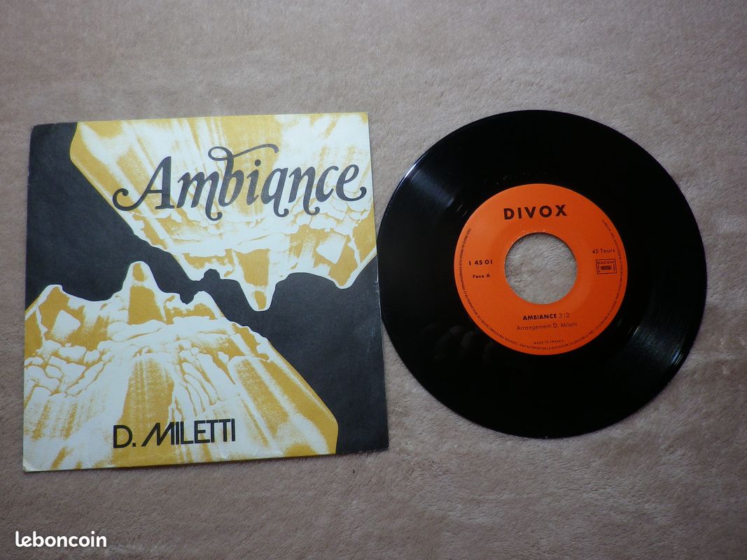 Vinyle 45 tours D.Miletti (image 1)