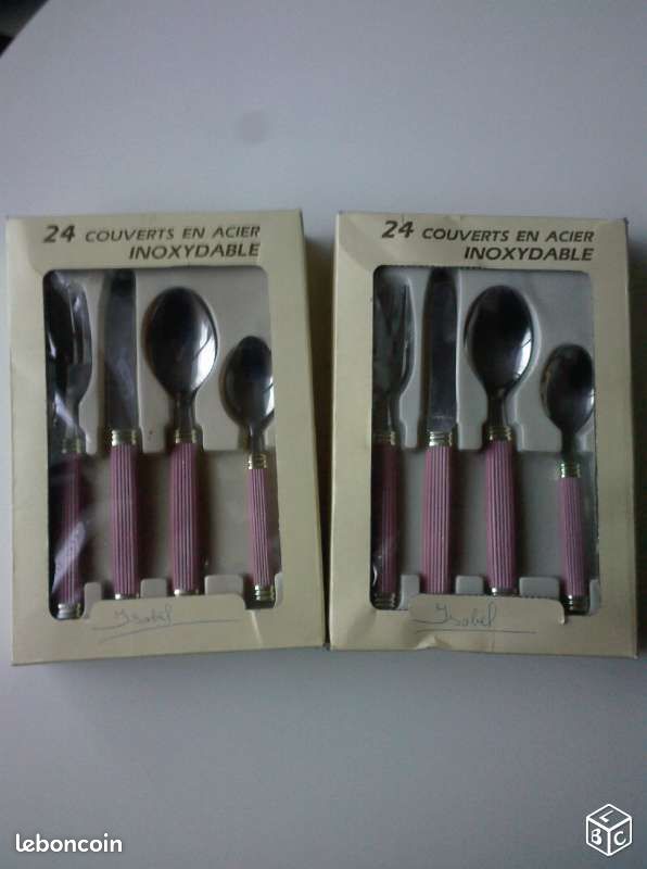 24 Couverts en Acier Inoxydable Neufs (image 1)