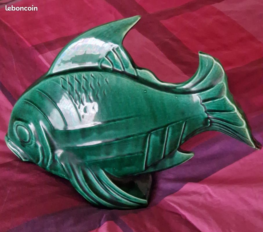 Lejan poisson vert art deco (image 1)