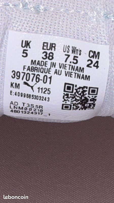 Chaussure Puma T38 neuf (image 9)