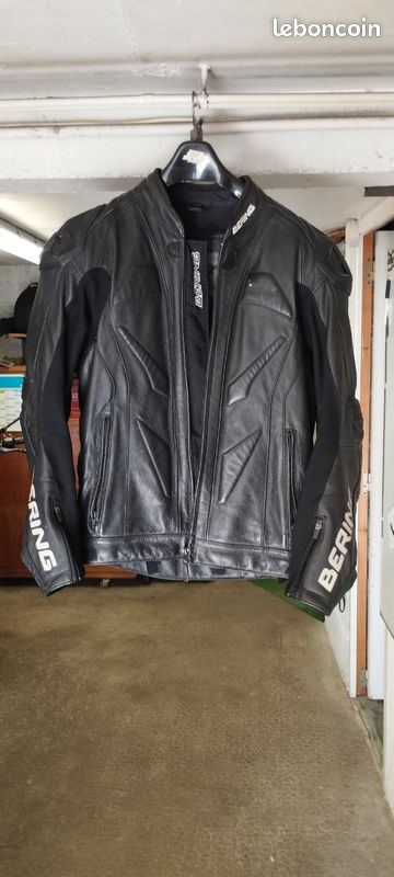 Blouson cuir moto bering Équipement moto