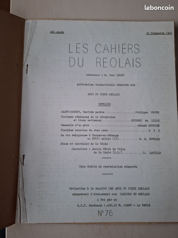 Les cahiers du réolais n°75, 76, 77 (image 5)