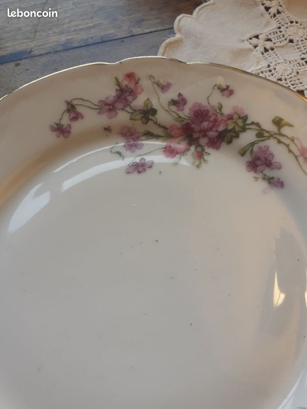 Lot de 6 assiettes à dessert anciennes (image 2)