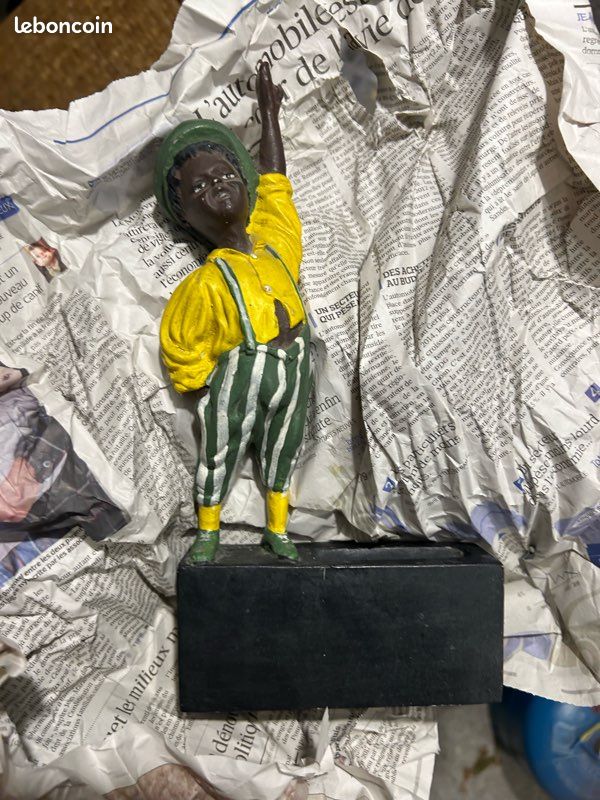 Lot 6 grandes figurines vintage – déco rétro style (image 1)
