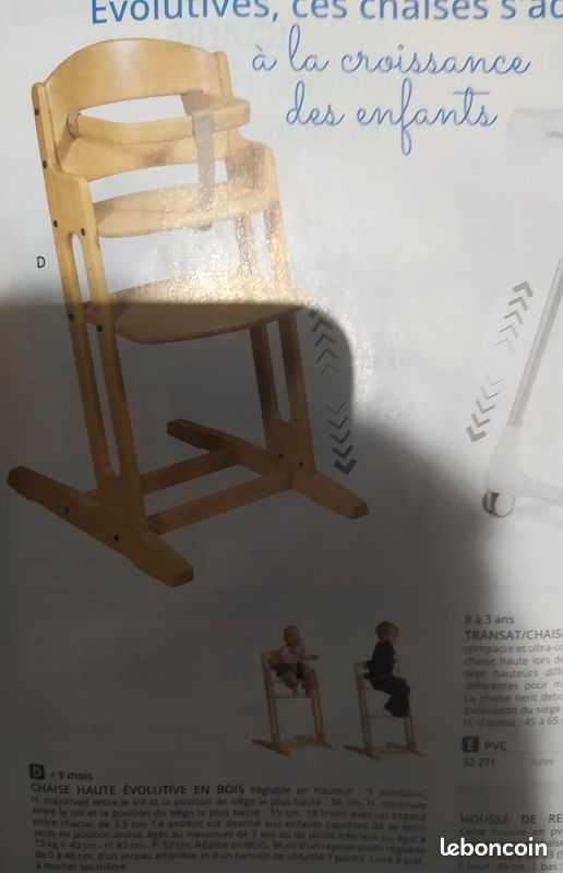 Chaises hautes wesco (image 1)