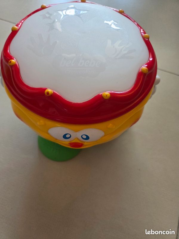 Tambourin Hochet Bois 2 Pièces – Jouet Musical Pour Bébé Dès 6 Mois !