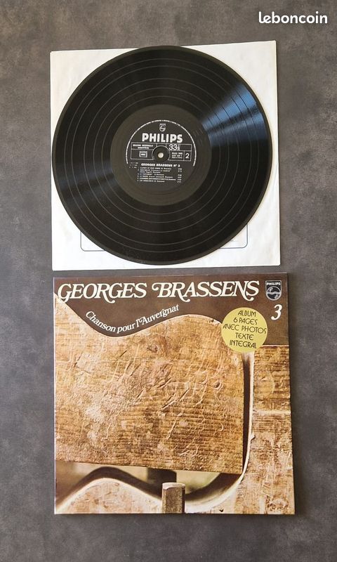 Lot 2 Vinyles Légendes de la Poésie – Georges Brassens & Félix Leclerc (image 4)