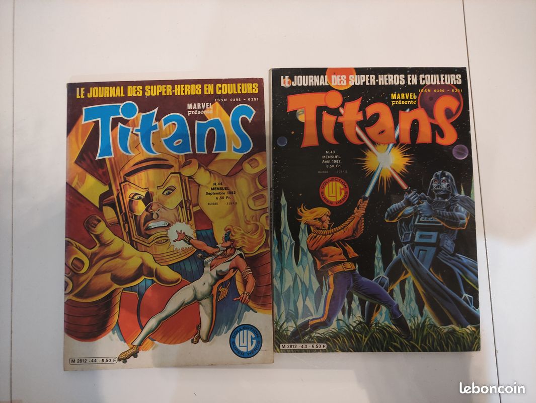 Lot de 2 comics MARVEL TITANS 1982 (image 1)