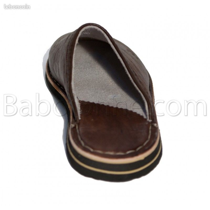 Babouche marocaine 100 % cuir cousu main neuve toutes les tailles (image 4)