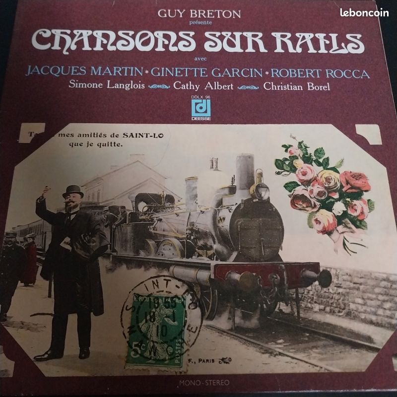 Disque vinyle 33 t chansons sur rails (image 2)