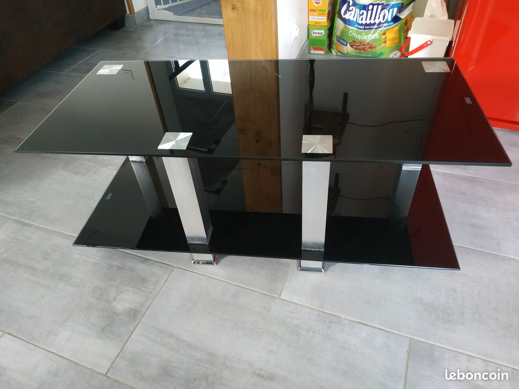 Table basse en verre (image 1)