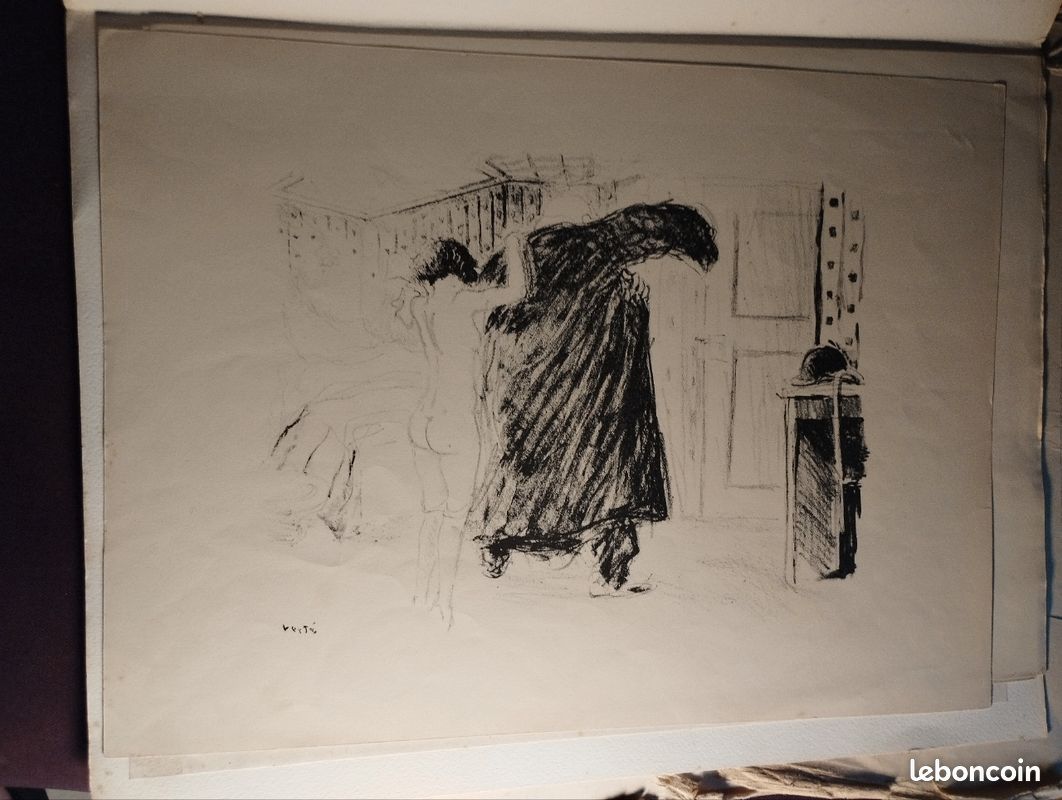 Lithographie originale Vertes Maisons (closes) (image 10)