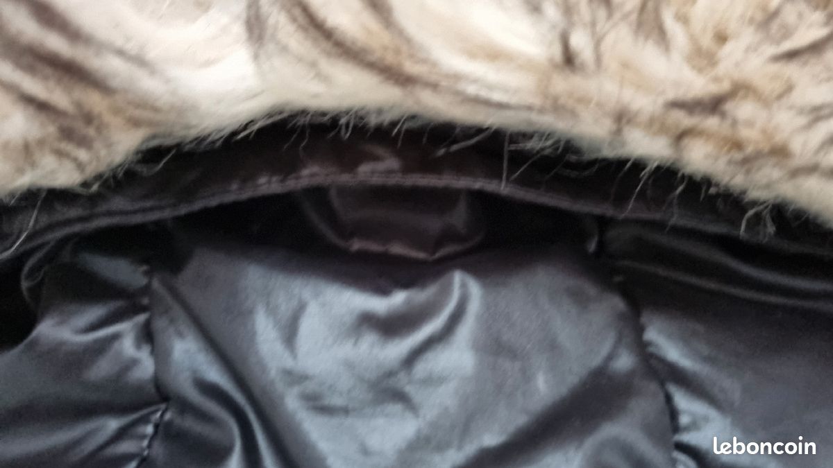Doudoune en duvet et plume bleu marine (image 10)