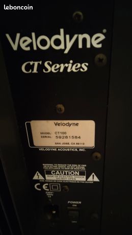 Subwoofer Velodyne ct100 Photo, audio vidéo