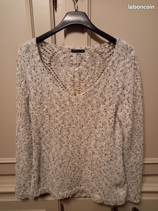 Pull Patrice Bréal - Taille 2 - Rouge - Occasion En état Neuf