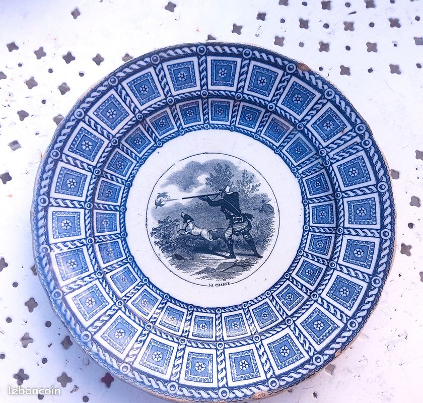 Assiettes parlantes J.Vieillard - Bordeaux XIX eme (image 14)
