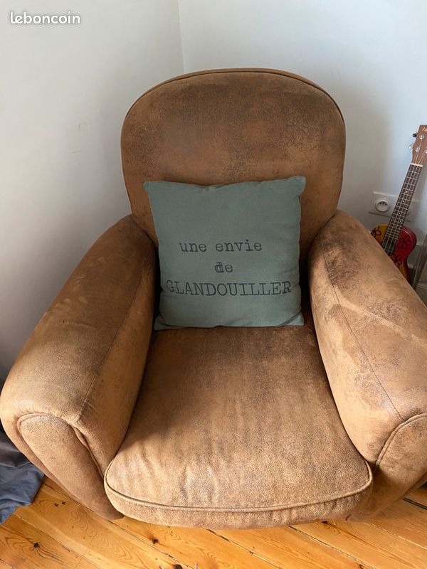 Fauteuil Club Marron (image 1)