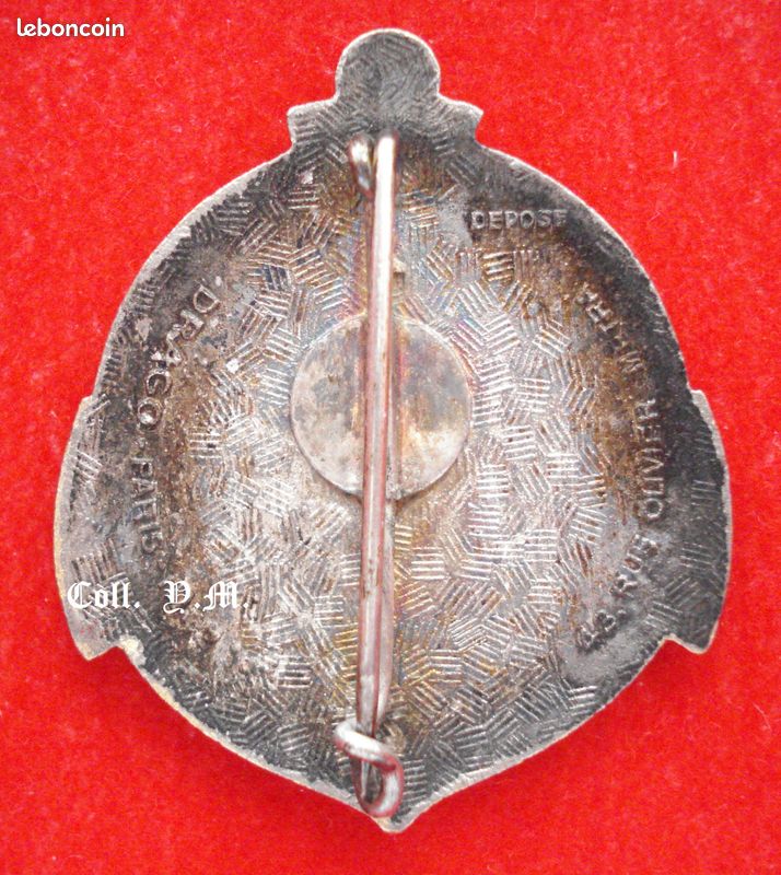 Insigne De Cuir Original - 32° Compagnie De Camp 1947 - Drago Olivier Métra - France