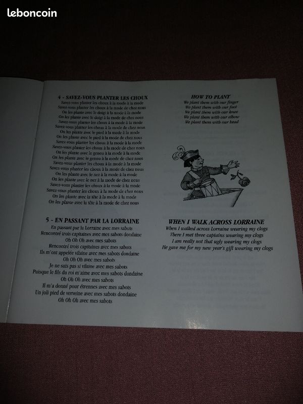 CD comptines et chansons de France en Français et en Anglais (image 4)