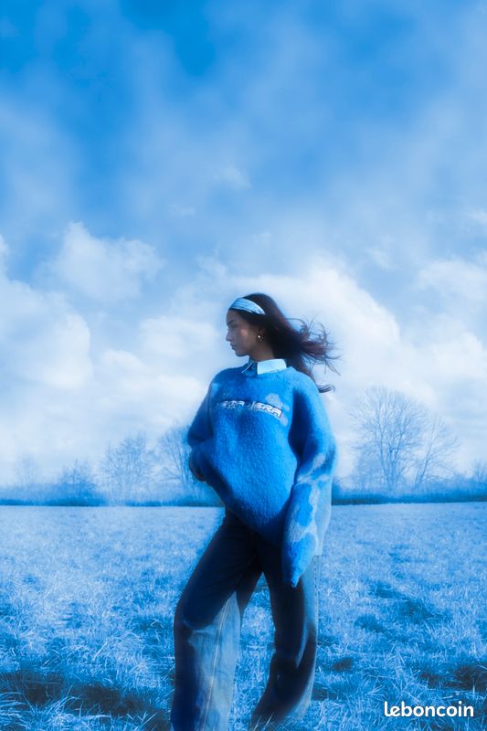 Sweat mohair y2k bleu (image 4)