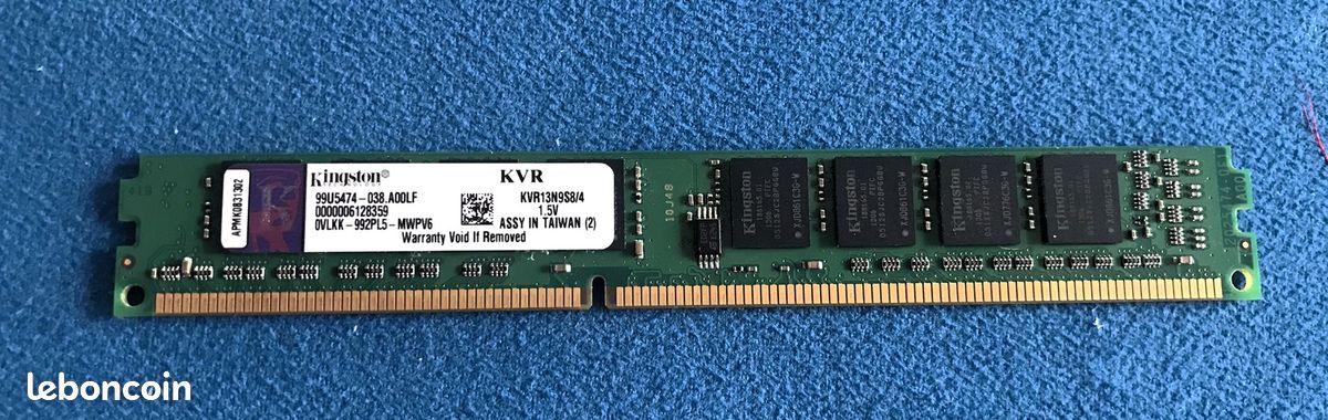 Mémoire RAM Kingston DIMM DDR3 (image 1)
