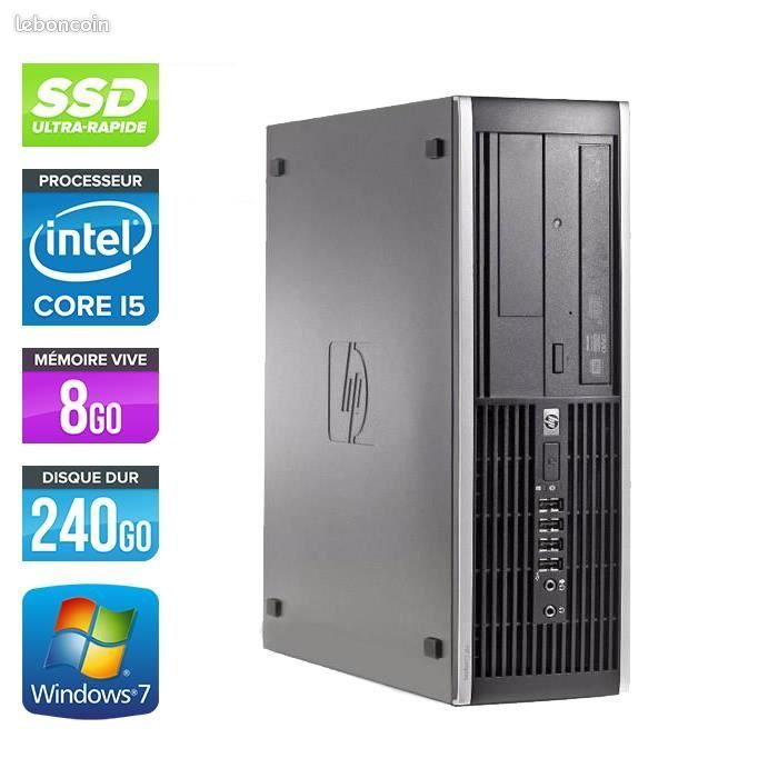 HP Elite 8300 SFF - Core i5-3470 - 8Go - 240Go SSD (image 1)