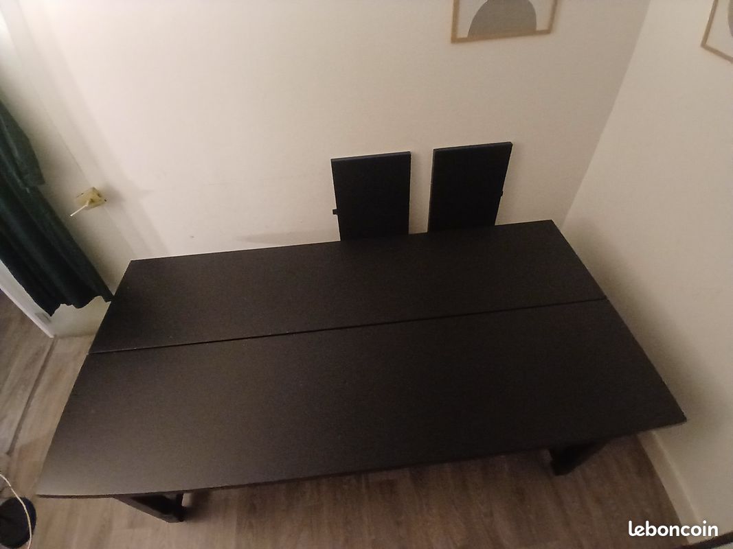 Table à manger ikea nordviken noir 210/289x105 cm (image 5)