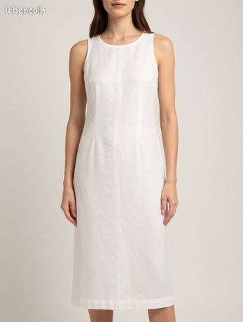 Robe Blanche ARELINE Taille 5 – Neuve Avec étiquettes – Longueur Genou