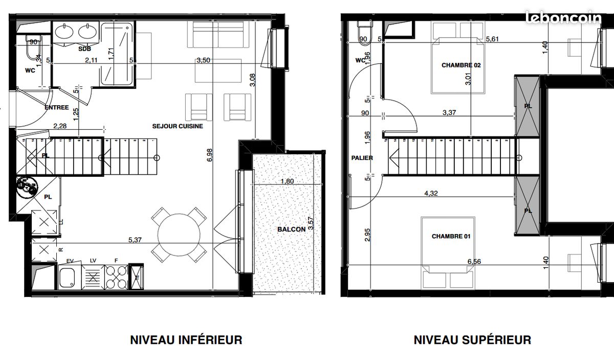 Appartement 3 pièces 70 m² · à Audenge · 70 m² · 292 800 €