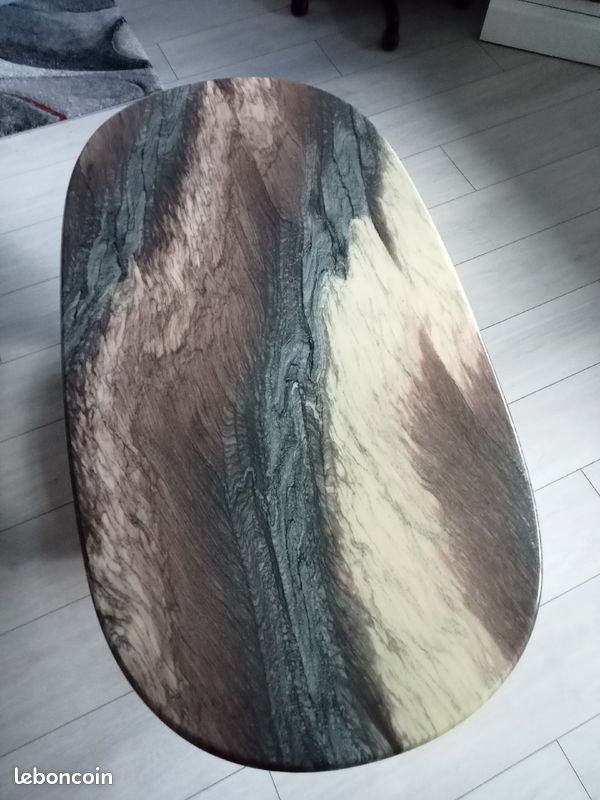 Table de salon en marbre vert (image 3)