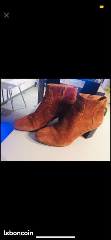 Bottines en cuir Minnelli (image 1)