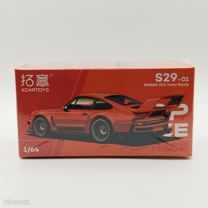 Miniature Voiture 1/64 Porsche Singer Turbo Study 930 GT - Modèle En Alliage Moulé Sous Pression - Rose