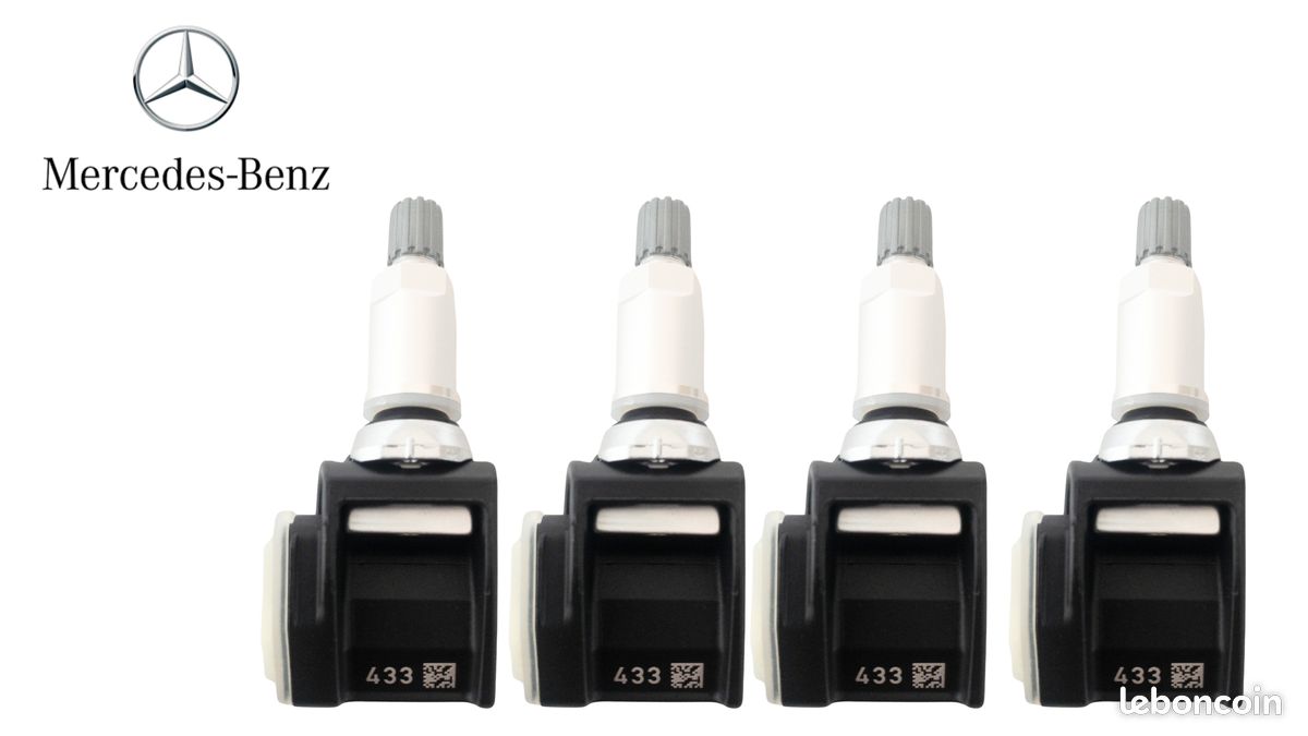 Capteur TPMS Mercedes Classe E 4 Capteurs TPMS Pour Mercedes Classe E Type S213/W213 (2015 ) - Valve Métal Argent