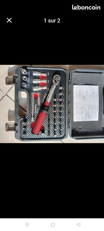 Coffret clé dynamométrique 5-25 nm ,neuf dans l'emballage.
Prix ferme (image 1)