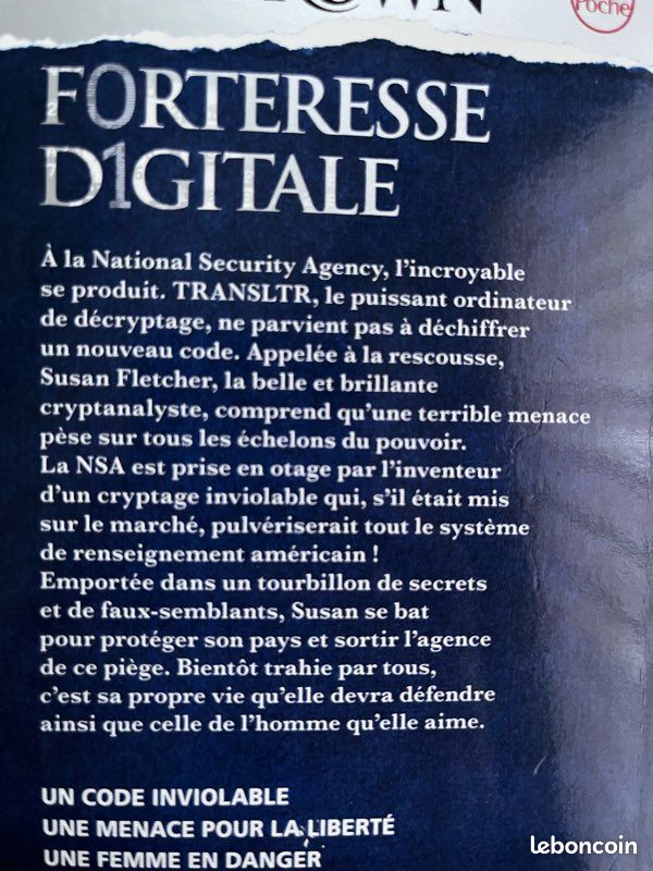 Forteresse digitale, Dan Brown (image 4)