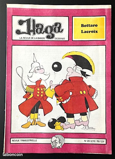 HAGA 39 (1979) - Fanzine BD - Entretiens avec Bottaro et Pierre Lacroix, Pellos ... (image 1)